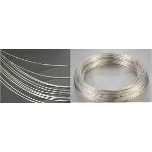 Круглый серебряный проволока